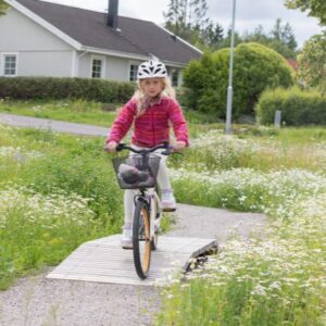 Velopark Bike Playground, pumptrack, fietsparcours elementen, beweegroute door park of stad, sporten en bewegen, bmx en mountainbike parcours